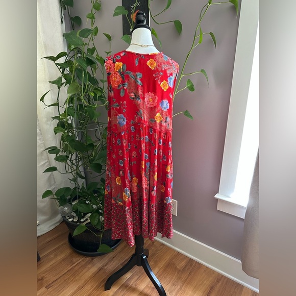 Bila Floral Red Sleeveless Dress - Picture 7 of 12